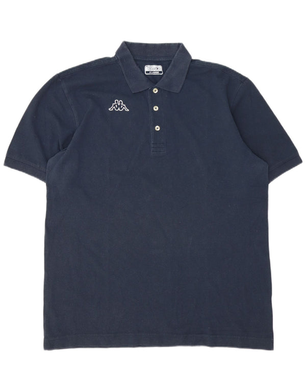 Ανδρικό μπλουζάκι πόλο Kappa XL Navy Blue
