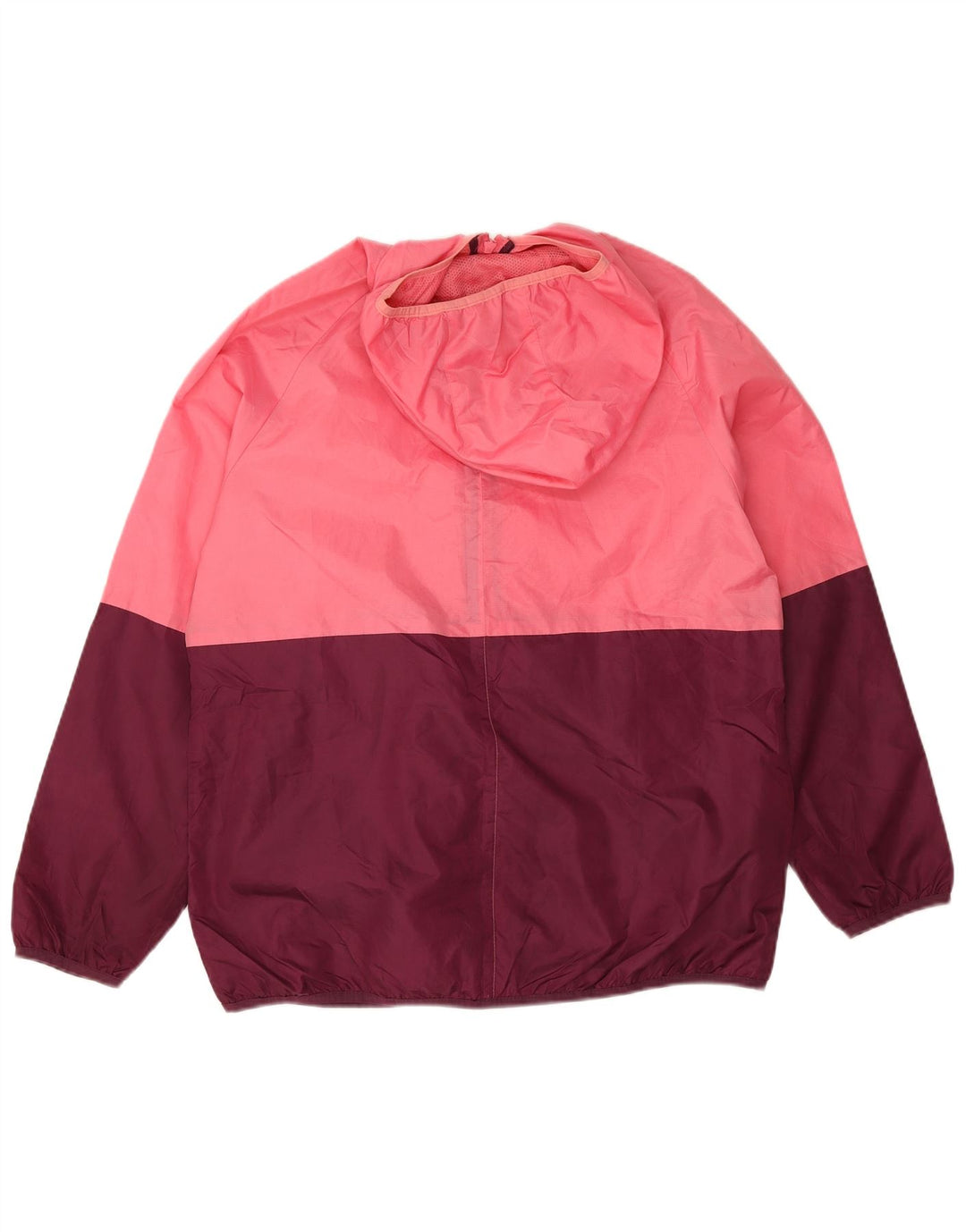 Γυναικείο μπουφάν βροχής με κουκούλα Marks & Spencer UK 14 Medium Pink Colourblock