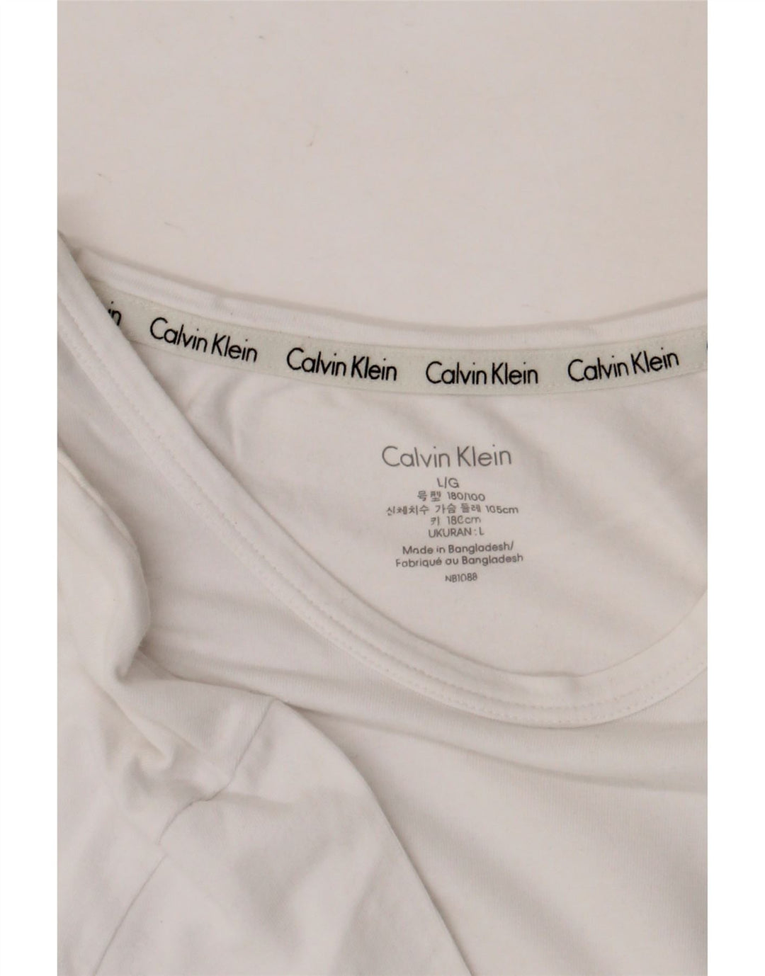 Ανδρικό T-Shirt Calvin Klein Top Large White