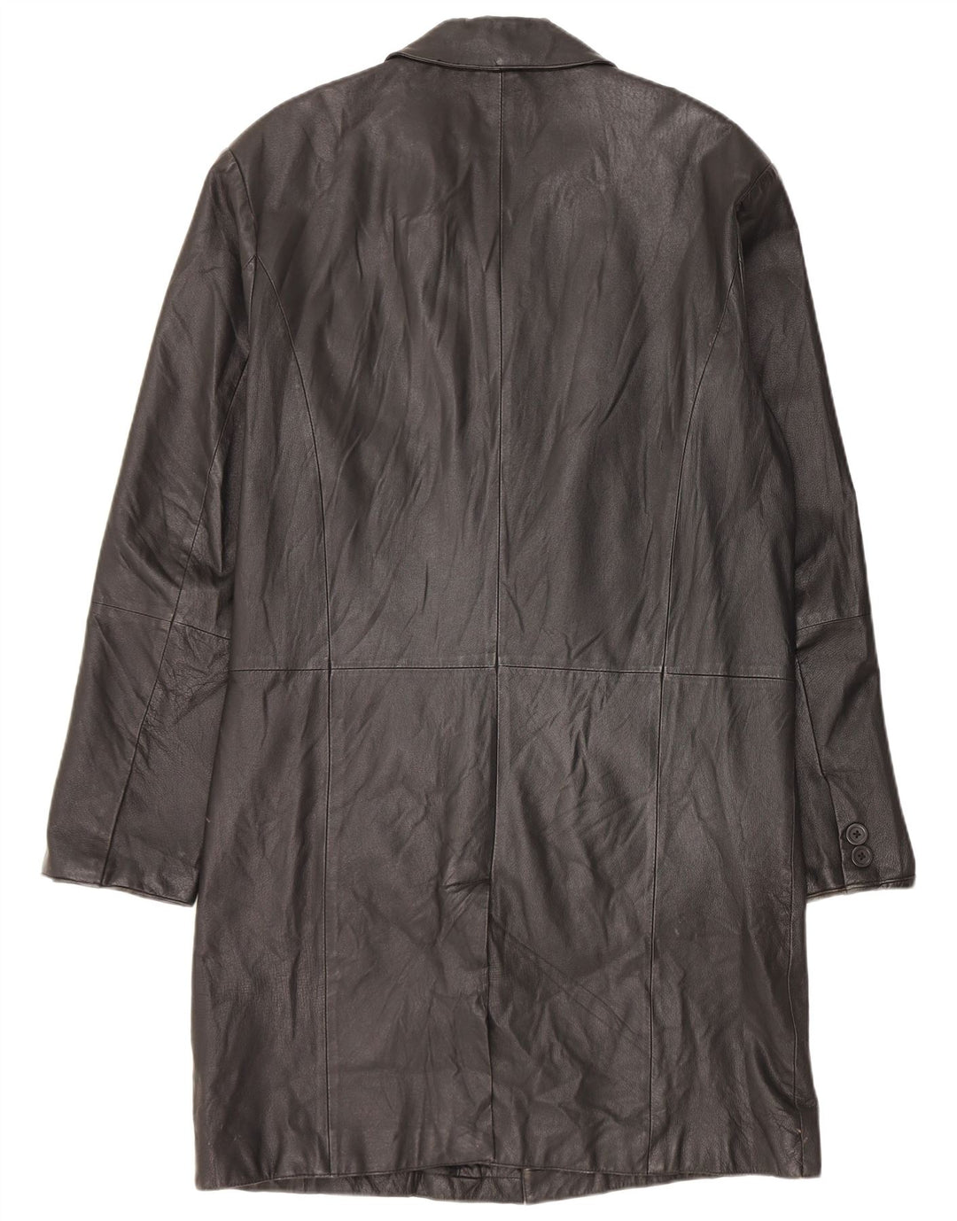 Angelo Litrico Ανδρικό Δερμάτινο Παλτό UK 38 Medium Black Leather