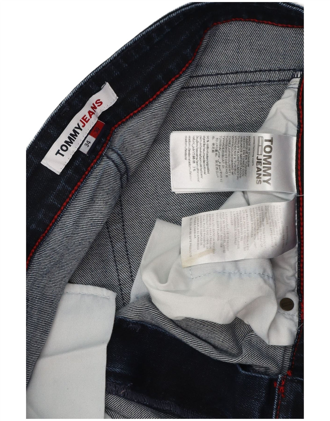 Ανδρικό τζιν μποτάκι TOMMY HILFIGER W34 L30 Μπλε βαμβακερό