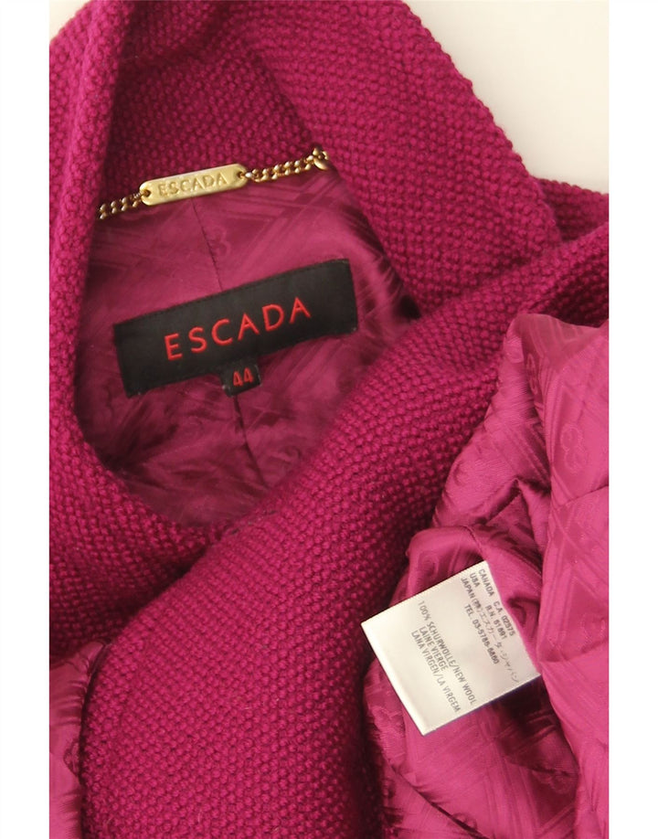 Escada Γυναικείο Παλτό EU 44 XL Μωβ Νέο Μαλλί