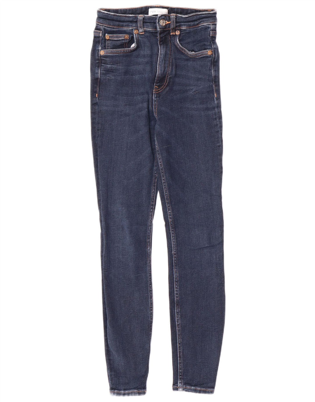 Zara Γυναικείο Ψηλόμεσο Skinny Jeans EU 34 2XS W24 L27 Blue