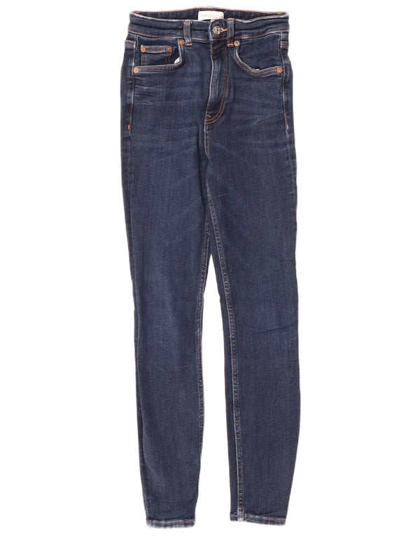 Zara Γυναικείο Ψηλόμεσο Skinny Jeans EU 34 2XS W24 L27 Blue