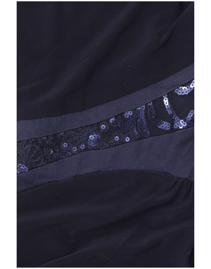 RALPH LAUREN Γυναικείο αμάνικο φόρεμα US 4 Small Navy Blue Polyester