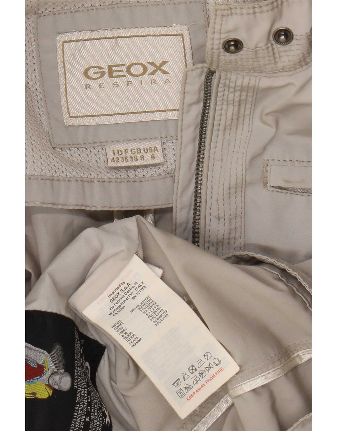 Geox Γυναικείο Utility Jacket UK 8 Small Grey Polyester