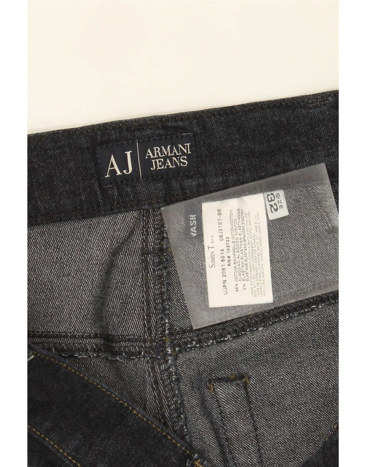 Armani Γυναικείο Straight Jeans W32 L34 Navy Blue Cotton