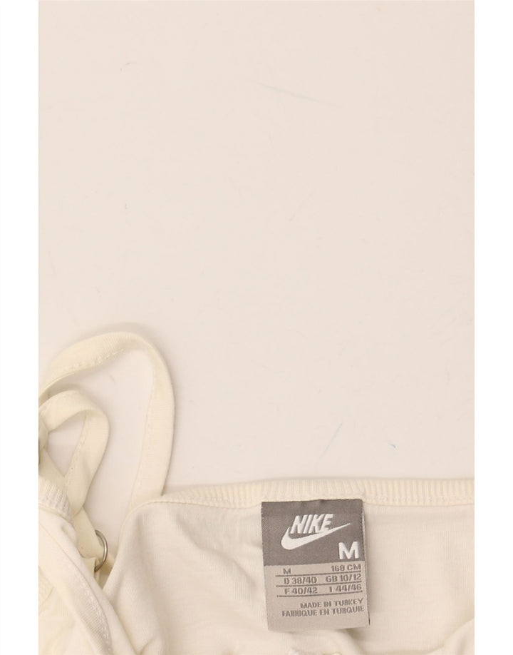 NIKE Γυναικεία Crop Graphic Cami Top UK 10/12 Medium Off White