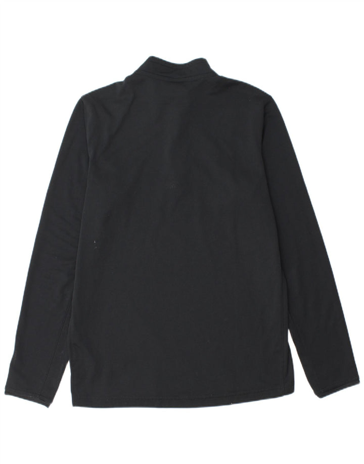 Ανδρική φόρμα Nike Dri Fit με φερμουάρ πουλόβερ στο επάνω μέρος από μεσαίο μαύρο πολυεστέρα