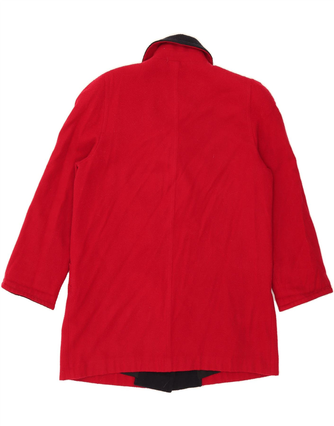 ASTRAKA Womens Double Breasted Coat UK 16 Large Red Acrylic Vintage Astraka and Second-Hand Astraka from Messina Hembry 