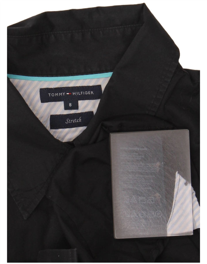 Tommy Hilfiger Γυναικείο Stretch Πουκάμισο US 8 Μεσαίο μαύρο βαμβακερό