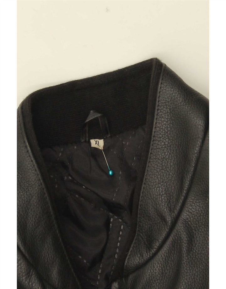 Vintage Ανδρικό Δερμάτινο Μπουφάν UK 42 XL Μαύρο