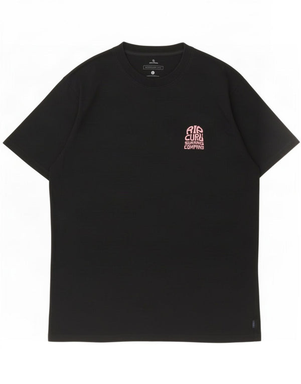 Ανδρικό μπλουζάκι Rip Curl Standard Fit Top μεγάλο μαύρο βαμβακερό