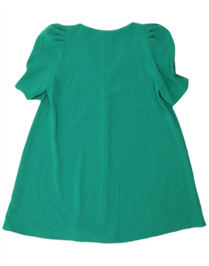 Zara Γυναικείο Φόρεμα A-Line UK 16 Large Green Polyester