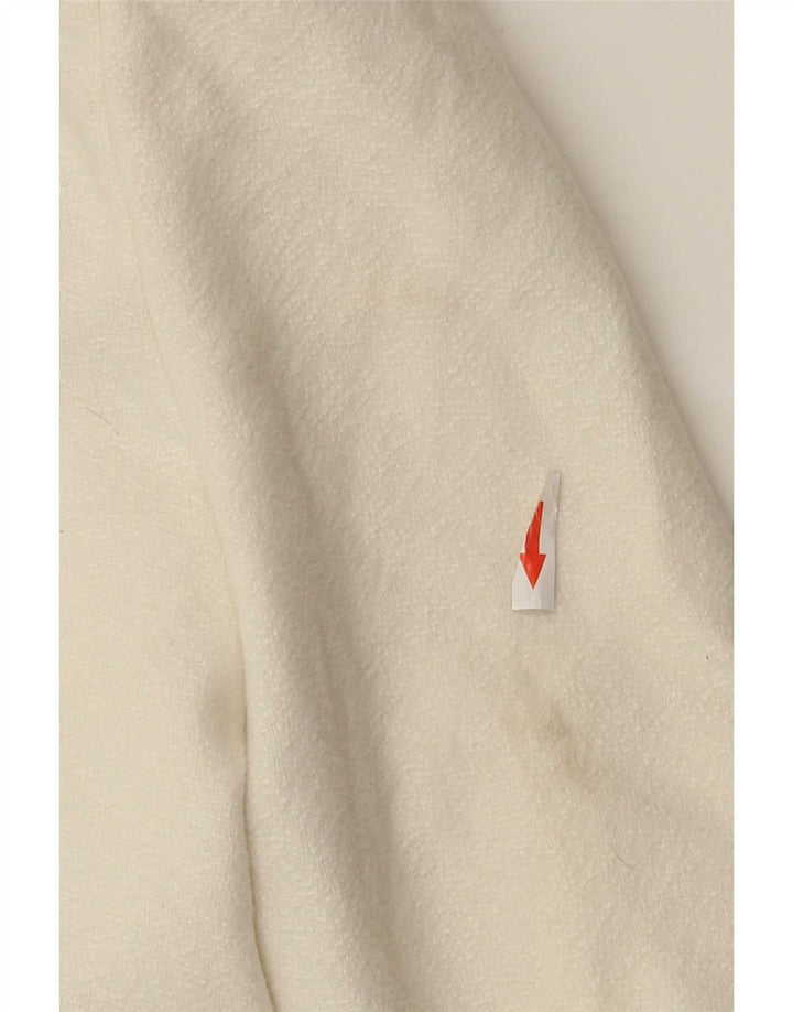 Vintage γυναικείο μπουφάν Bolero UK 10 Small Off White Polyester