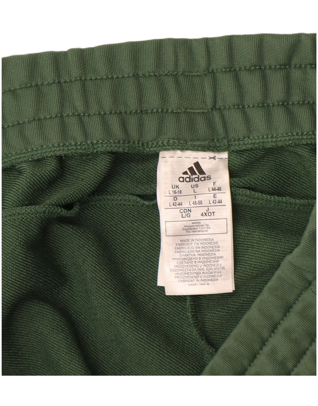 Γυναικεία αθλητική φόρμα ADIDAS Παντελόνι Joggers UK 16/18 Large Khaki Polyester