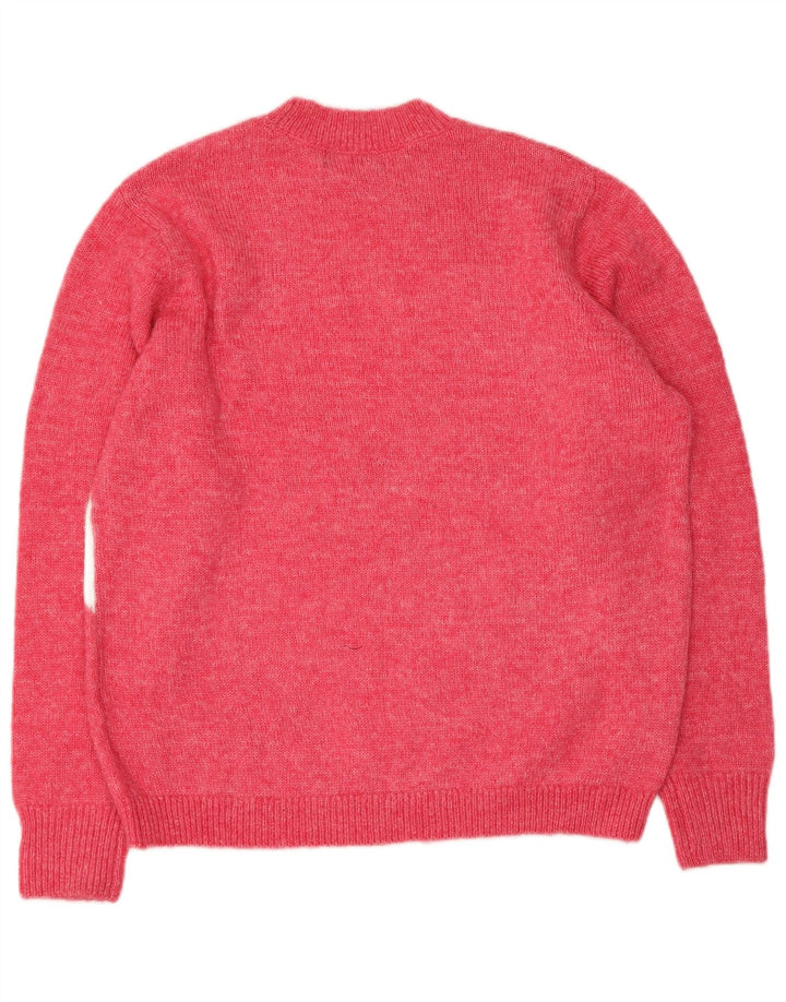 Marks & Spencer Γυναικείο πουλόβερ με λαιμόκοψη UK 14 Medium Pink