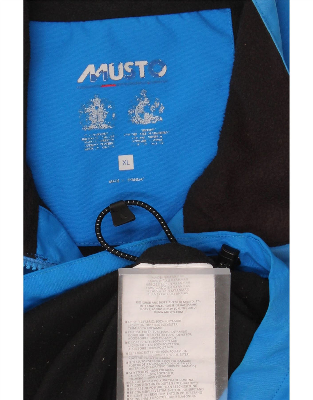 Ανδρική Αμάνικη αθλητική φόρμα Musto Top Jacket XL Blue Polyamide