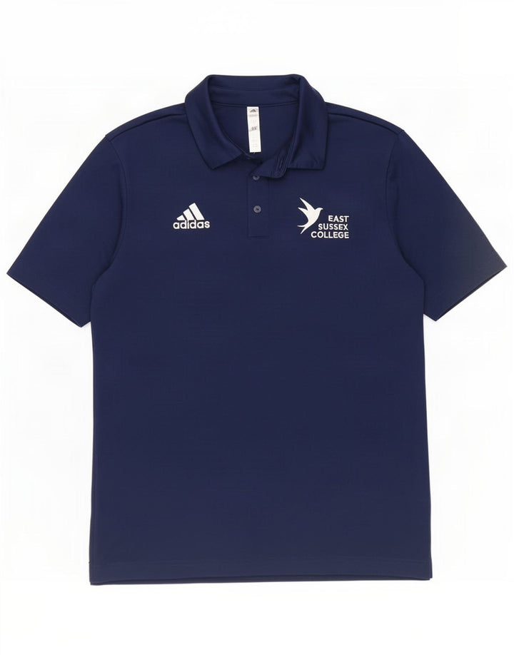 Ανδρικό γραφικό πόλο μπλουζάκι Adidas Μικρό Navy Blue Polyester