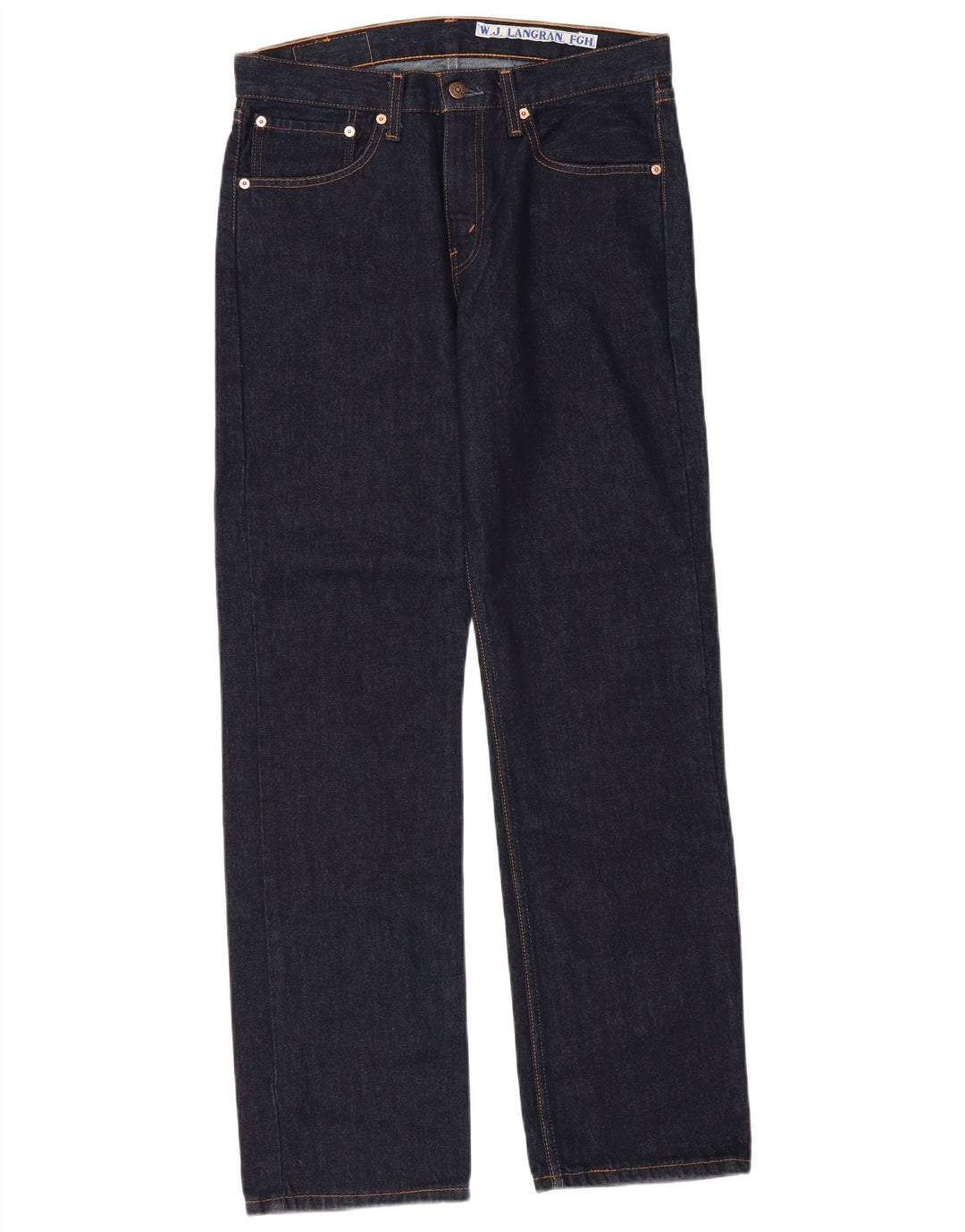 LEVI'S Ανδρικό 751 τζιν ίσιο W32 L32 Navy Blue Cotton