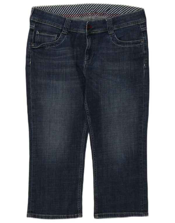 Marks & Spencer Γυναικεία Capri Jeans UK 16 Large W34 L21 Navy Blue Cotton