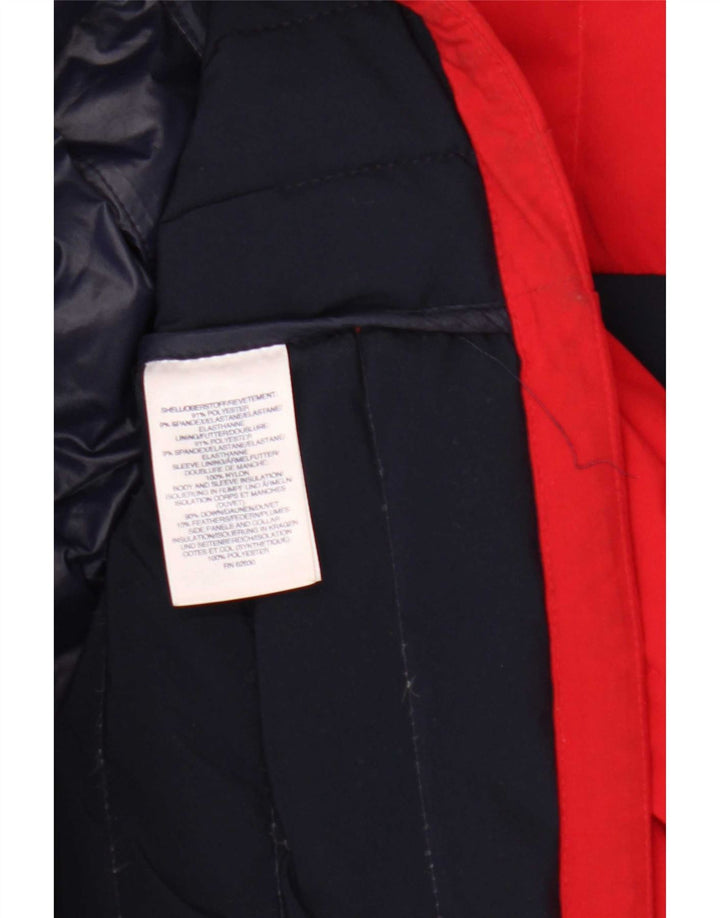 Lands End Ανδρικό μπουφάν με επένδυση UK 38 Medium Red Colorblock Πολυεστέρας