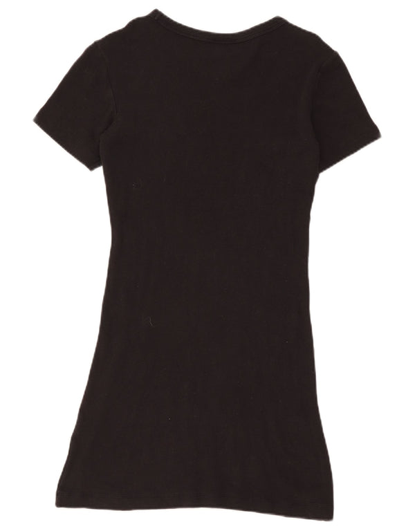Champion Γυναικείο T-Shirt Φόρεμα UK 12 Medium Black