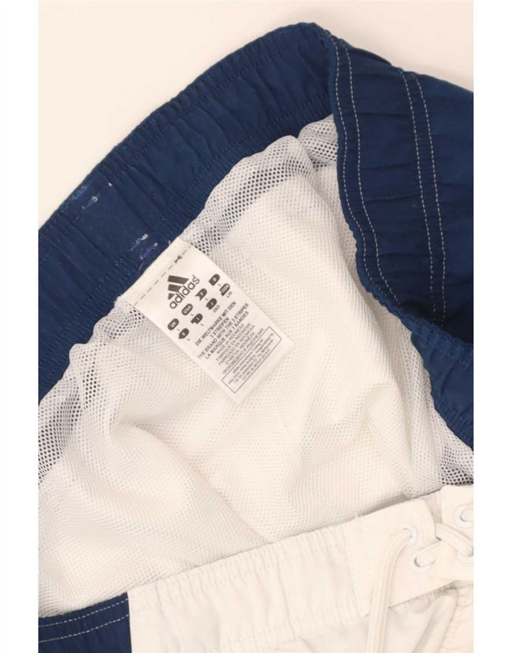 Ανδρικό γραφικό σορτς κολύμβησης Adidas μεγάλο λευκό χρώμα πολυεστέρα