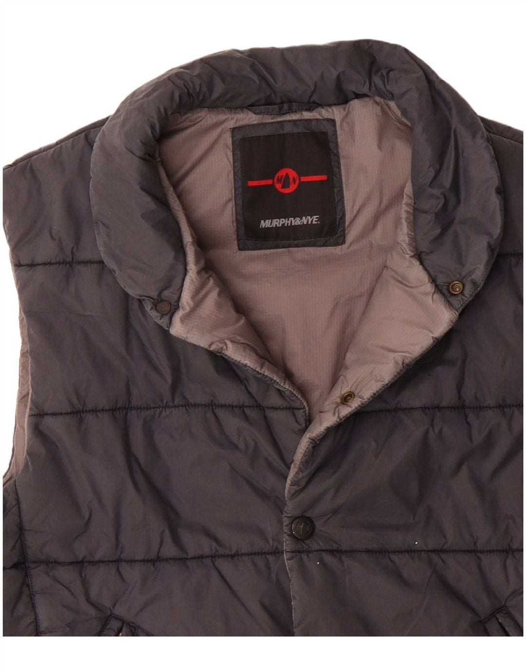 Murphy & Nye Mens Padded Gilet UK 40 Large Black Polyester