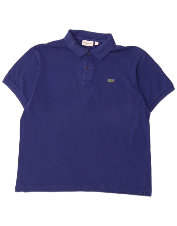 Ανδρικό πουκάμισο Lacoste Classic Fit Polo Μέγεθος 6 XL Μπλε βαμβακερό