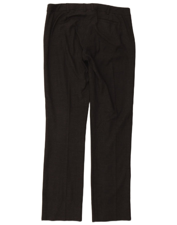 MARELLA Womens Straight Suit Trousers UK 16 Large W34 L35 Grey Viscose