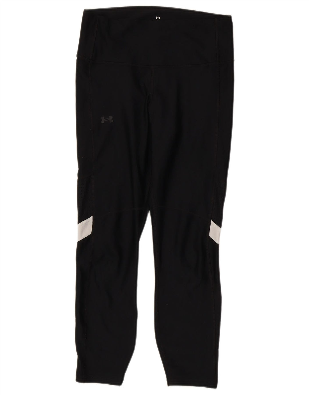 Under Armour Γυναικεία Crop κολάν UK 12 Medium Black Colourblock Polyester