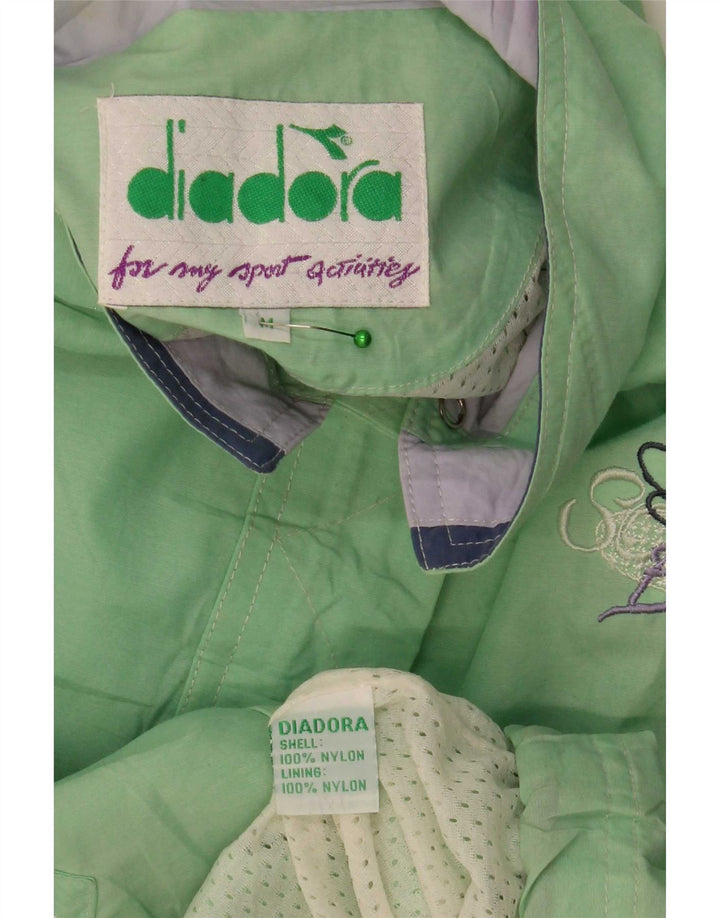 Diadora Γυναικείο μπουφάν βροχής μεγάλου μεγέθους UK 14 Medium Green Nylon