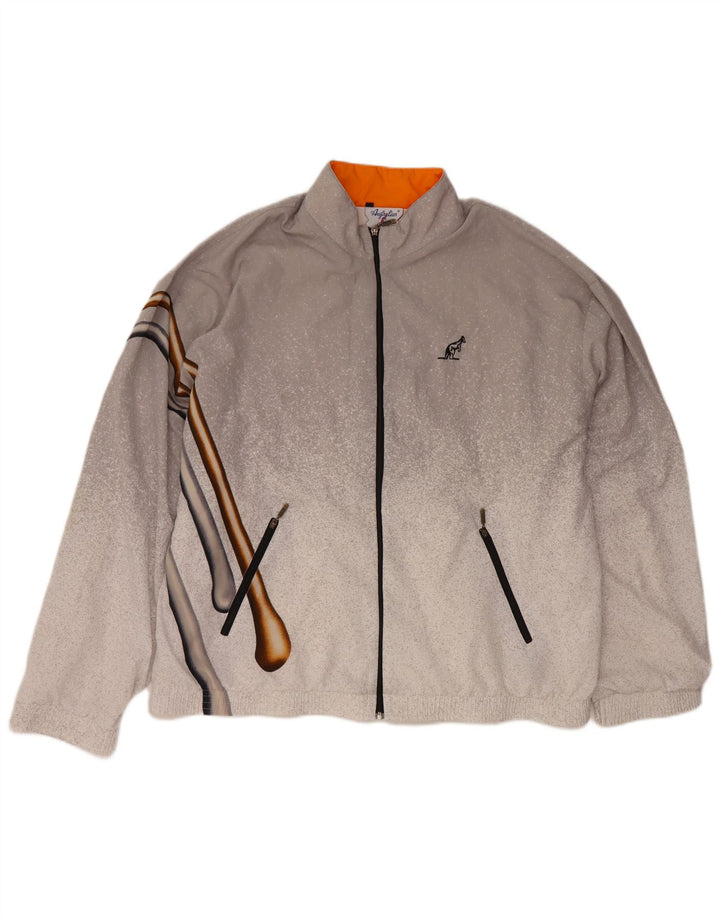 AUSTRALIAN L'ALPINA Ανδρική αθλητική φόρμα Top Jacket IT 54 XL Grey Flecked