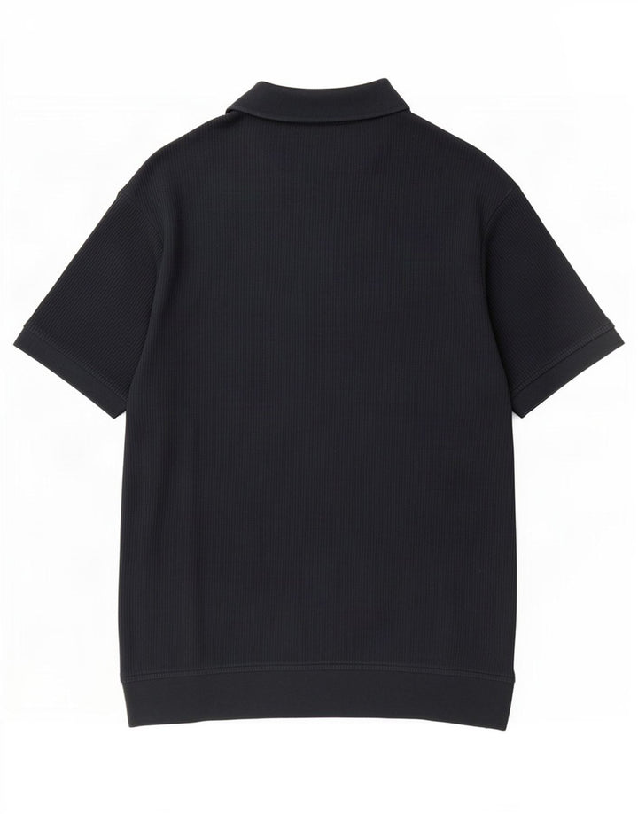 Zara Ανδρικό Πόλο Μπλουζάκι XL Μαύρο βαμβακερό