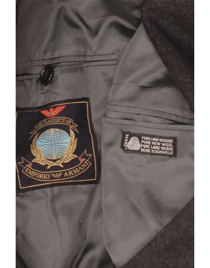 EMPORIO ARMANI Ανδρικό σακάκι 2 κουμπιών UK 38 Medium Black New Wool