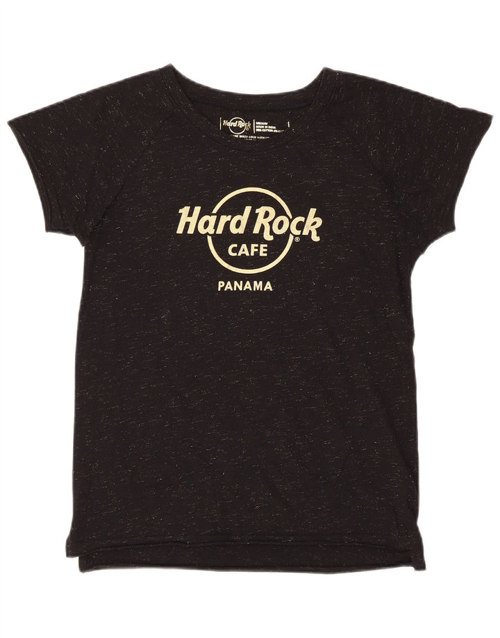 HARD ROCK CAFE Γυναικείο μπλουζάκι γραφικών Panama Top UK 12 Medium Black