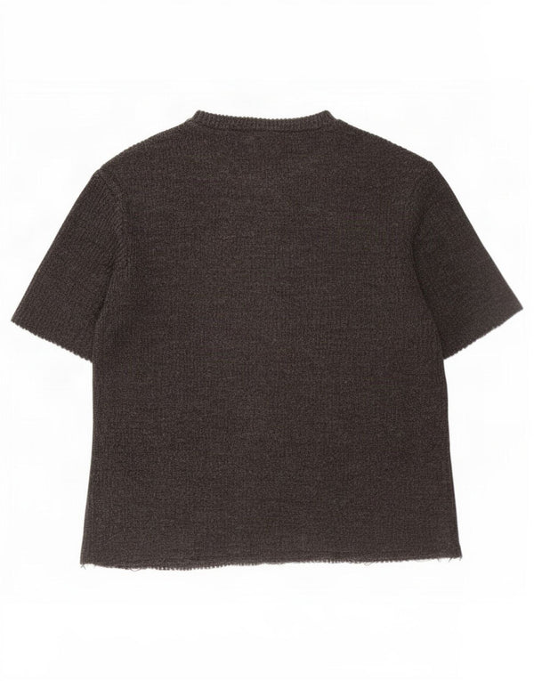 Zara Womens Oversized T-Shirt Top UK 10 Small Grey