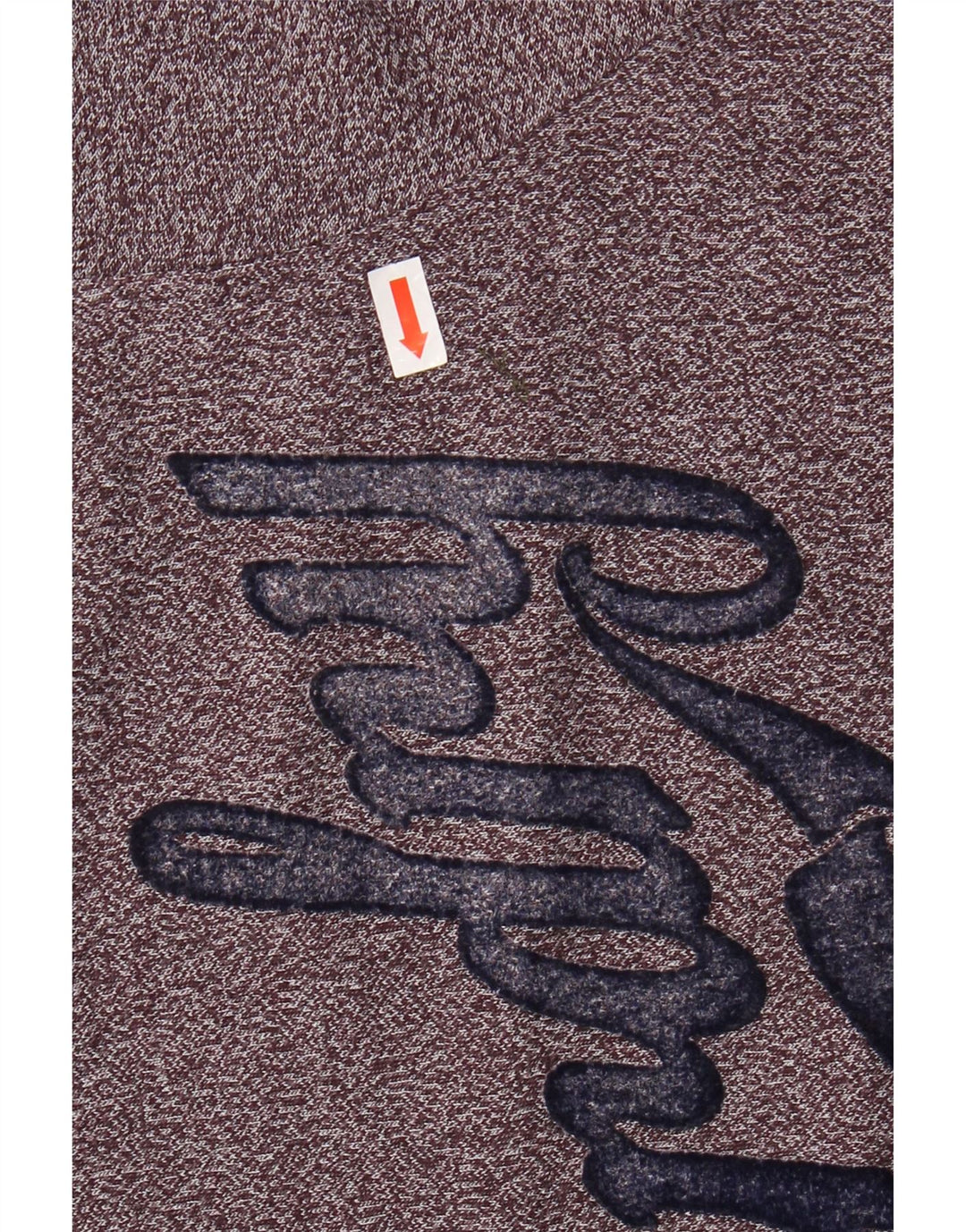 Ανδρικό γραφικό μπλουζάκι SUPERDRY Top μεγάλο μπορντό βαμβακερό