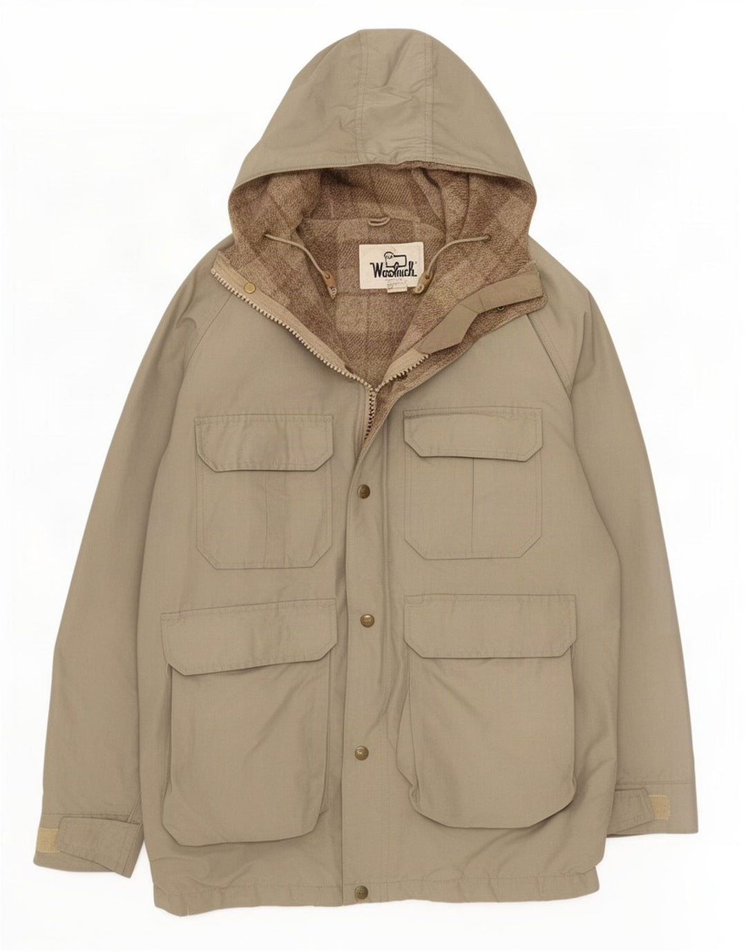 Woolrich Ανδρικό μπουφάν Parka με κουκούλα UK 38 Medium Grey Cotton