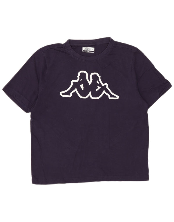 Kappa Ανδρικό γραφικό T-Shirt Top Μικρό μωβ βαμβακερό