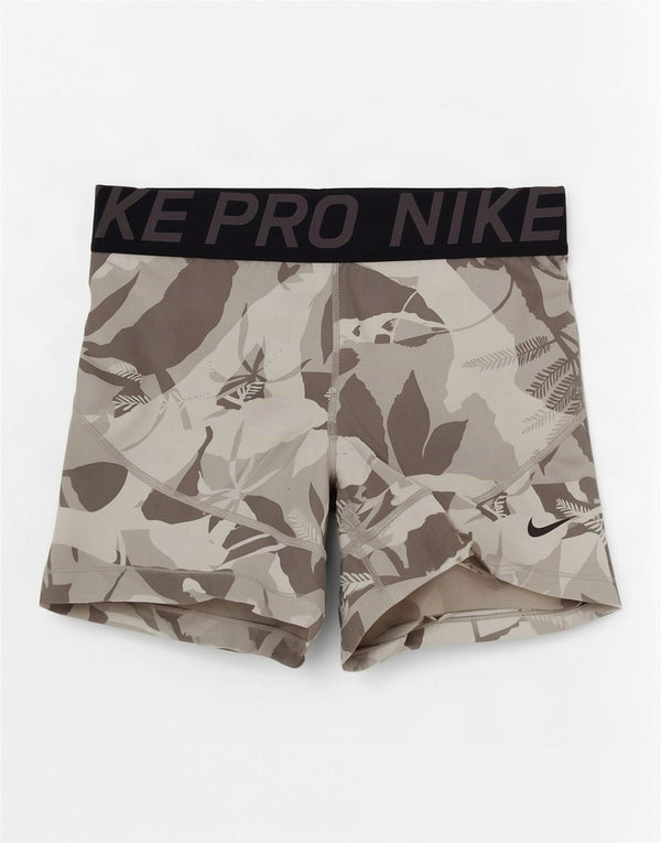 Γυναικείο αθλητικό σορτς Nike με γραφικό Dri Fit UK 14 Μεγάλο γκρι λουλουδάτο