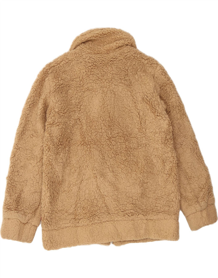 LEVI'S Womens Oversized Fleece Jacket UK 10 Small Beige Polyester Vintage Levi's and Second-Hand Levi's from Messina Hembry 