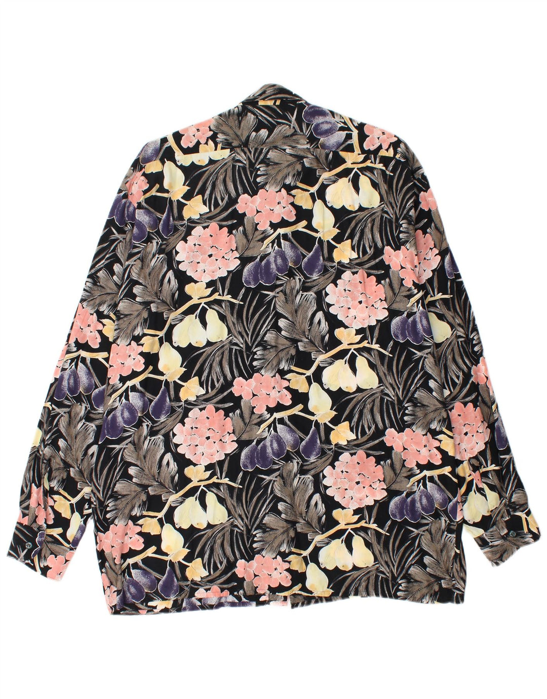 Ανδρικό πουλόβερ πουκάμισο ELSBACH Μέγεθος 41/42 Μαύρο φλοράλ βισκόζη