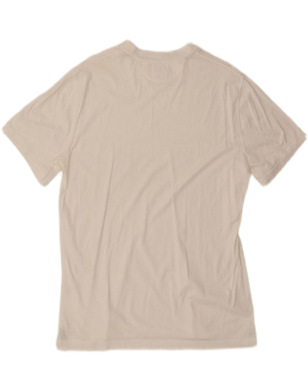 Brunello Cucinelli Ανδρικό T-Shirt Slim Fit Top μεγάλο λευκό βαμβακερό
