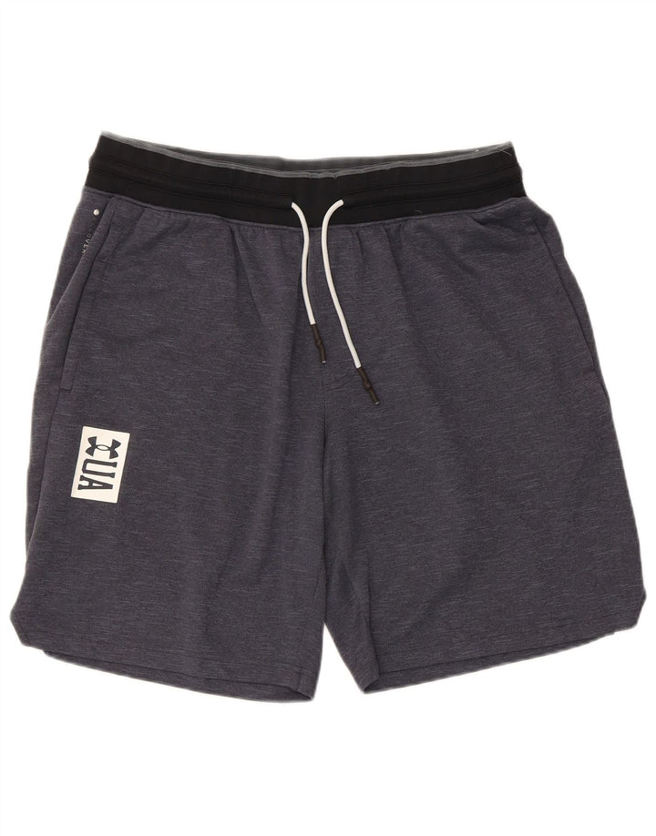 Ανδρικό γραφικό αθλητικό σορτς Under Armour XL Grey Colorblock Πολυεστέρας