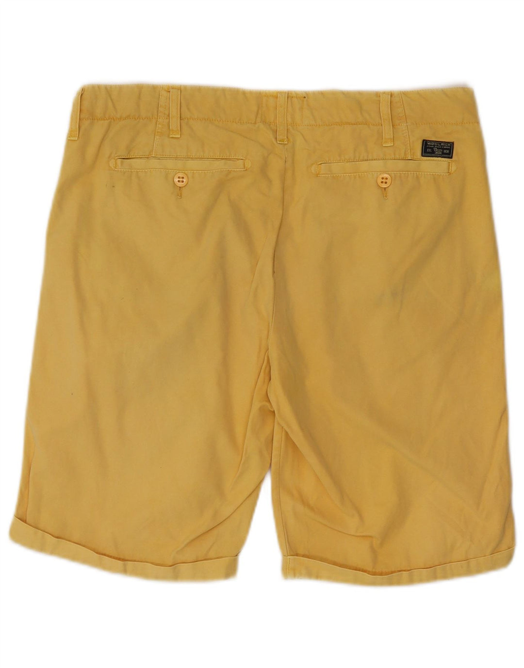 Ανδρικό σορτς chino Woolrich W32 μεσαίο κίτρινο βαμβακερό