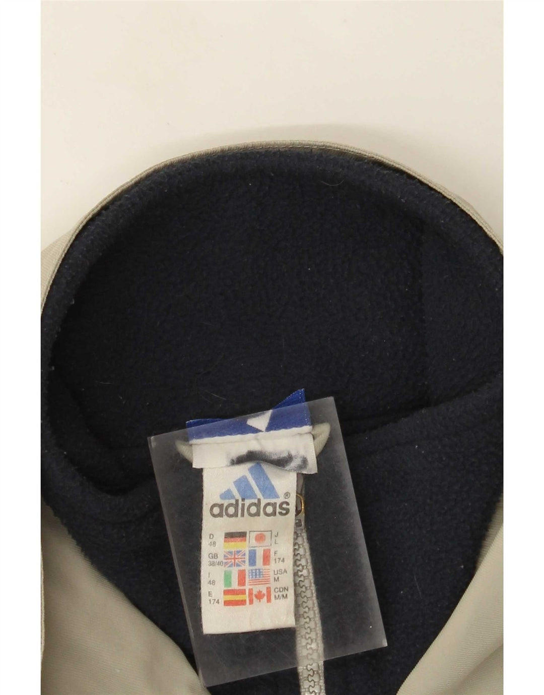 Ανδρικό τζάκετ Adidas Windbreaker UK 38/40 Medium Grey Polyester