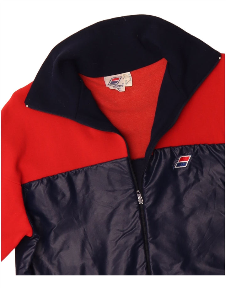 Ανδρική φόρμα VINTAGE Top Jacket UK 40 Medium Red Colourblock Polyamide
