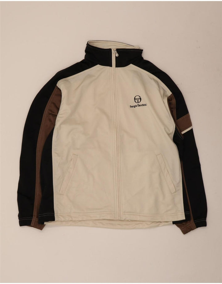 Ανδρική αθλητική φόρμα Sergio Tacchini Top Jacket Large White Colourblock Polyester